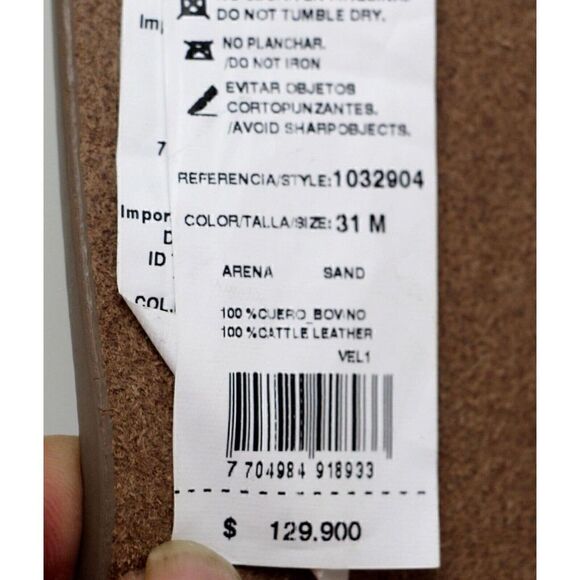 Velez TAUPE BROWN GENUINE LEATHER 1 7/8\